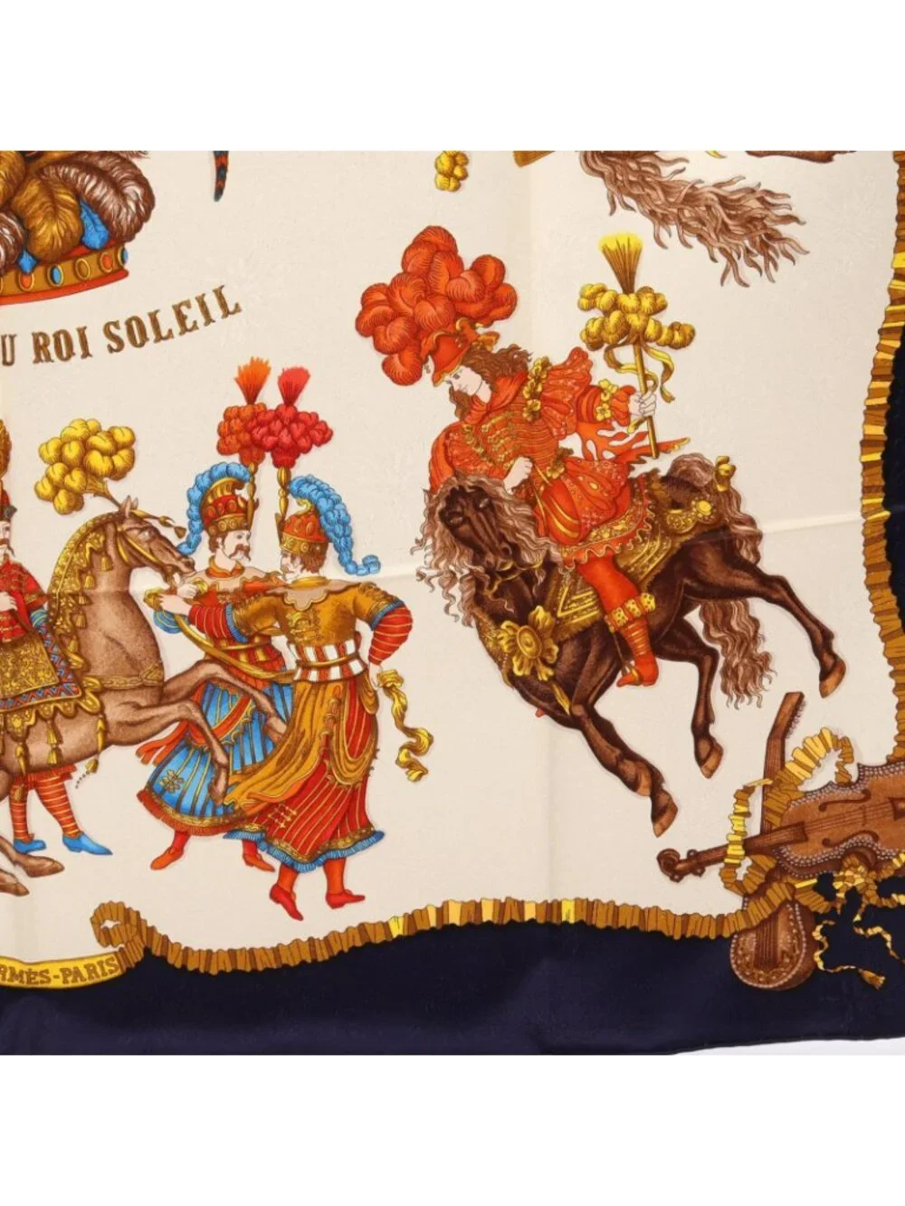 Hermes Scarf Carre 90 les Fetes du Roi Soleil Silk